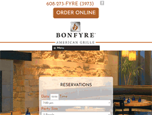 Tablet Screenshot of bonfyregrille.net